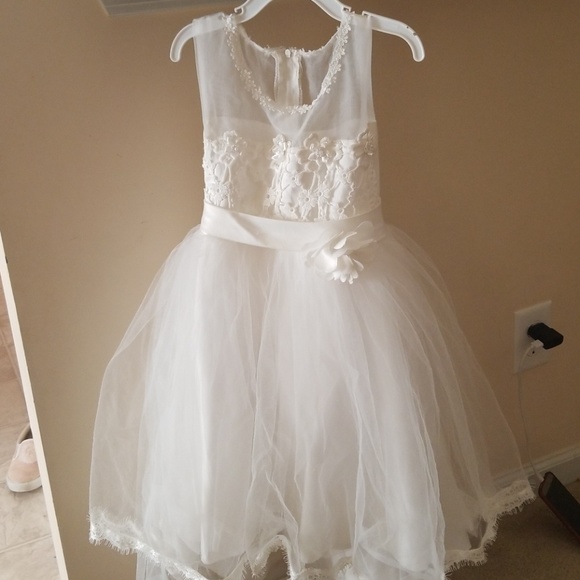 White high low flower girl dress!! - Picture 1 of 3